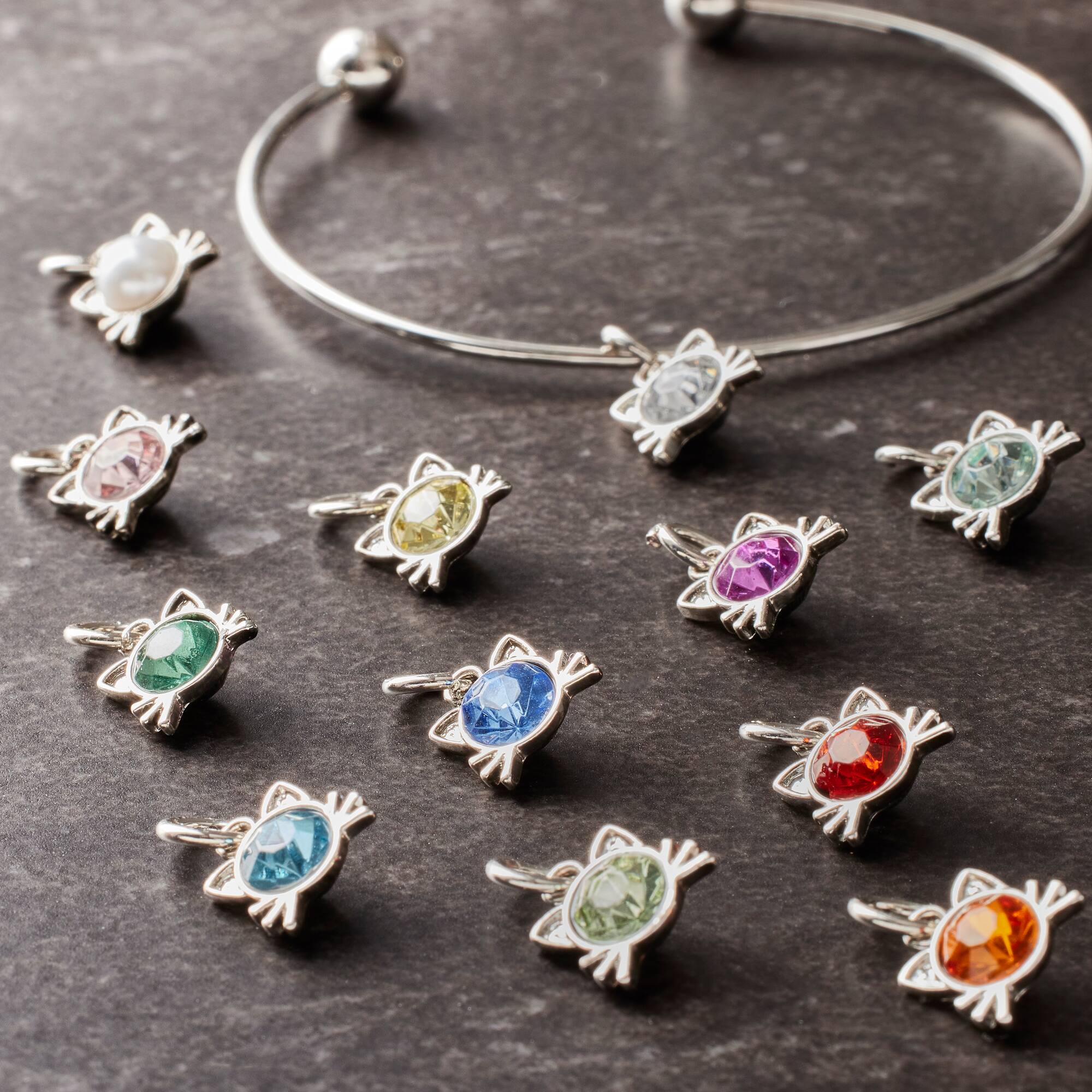 Antique Silver Cat Charm Mix by Bead Landing™